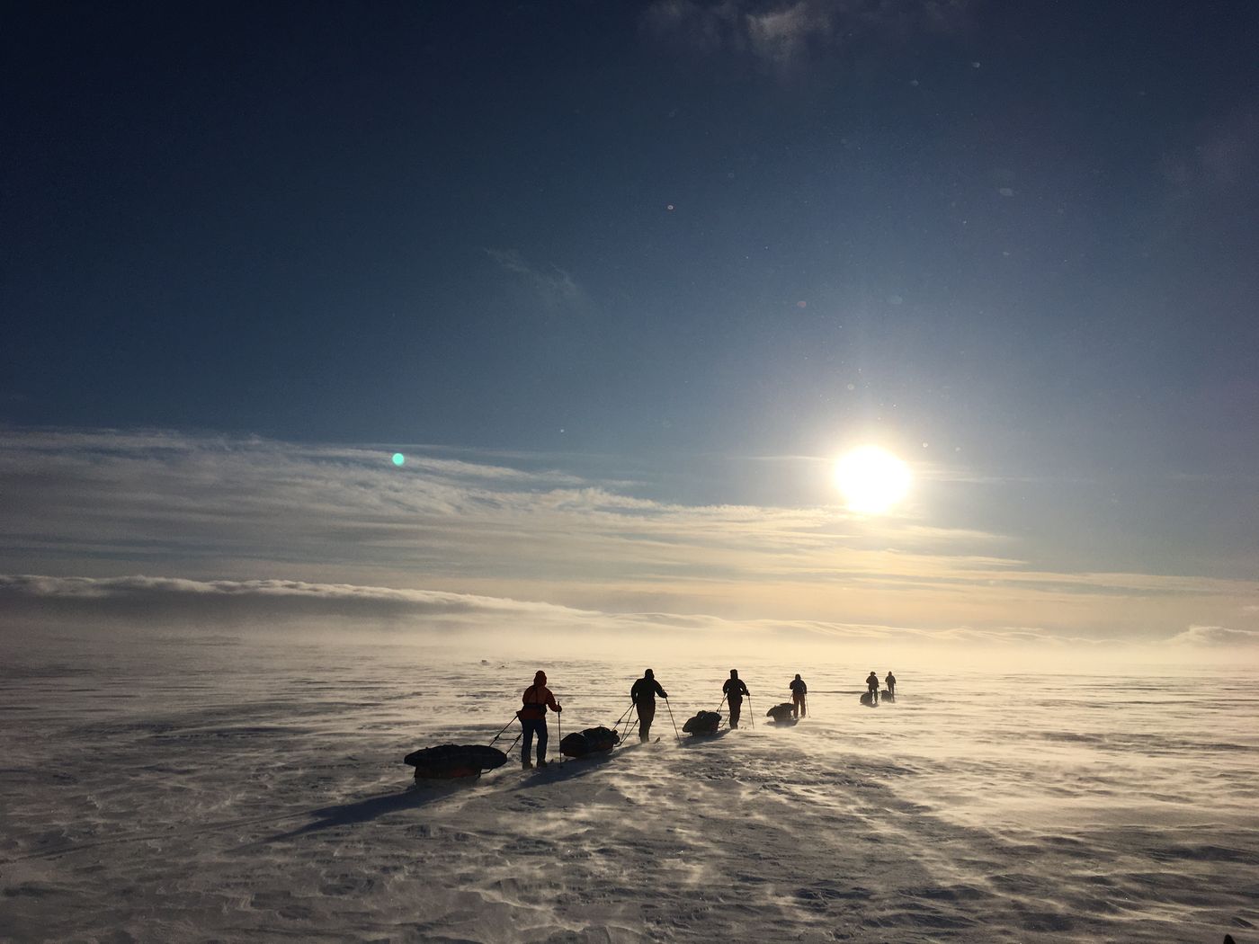 Ski expedition on the Finnmark plateau