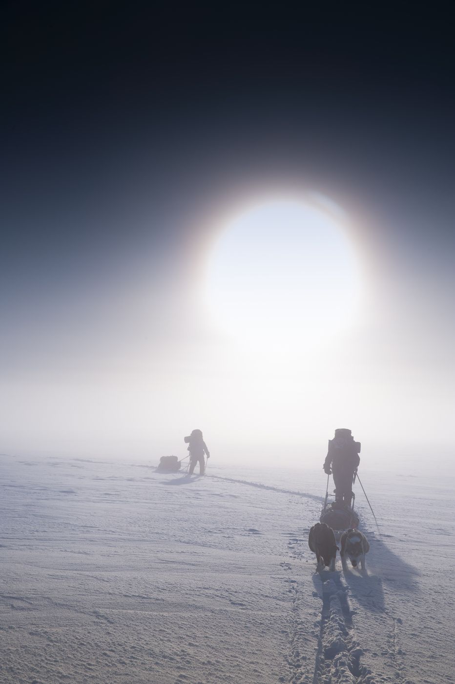 Ski expedition on the Finnmark plateau