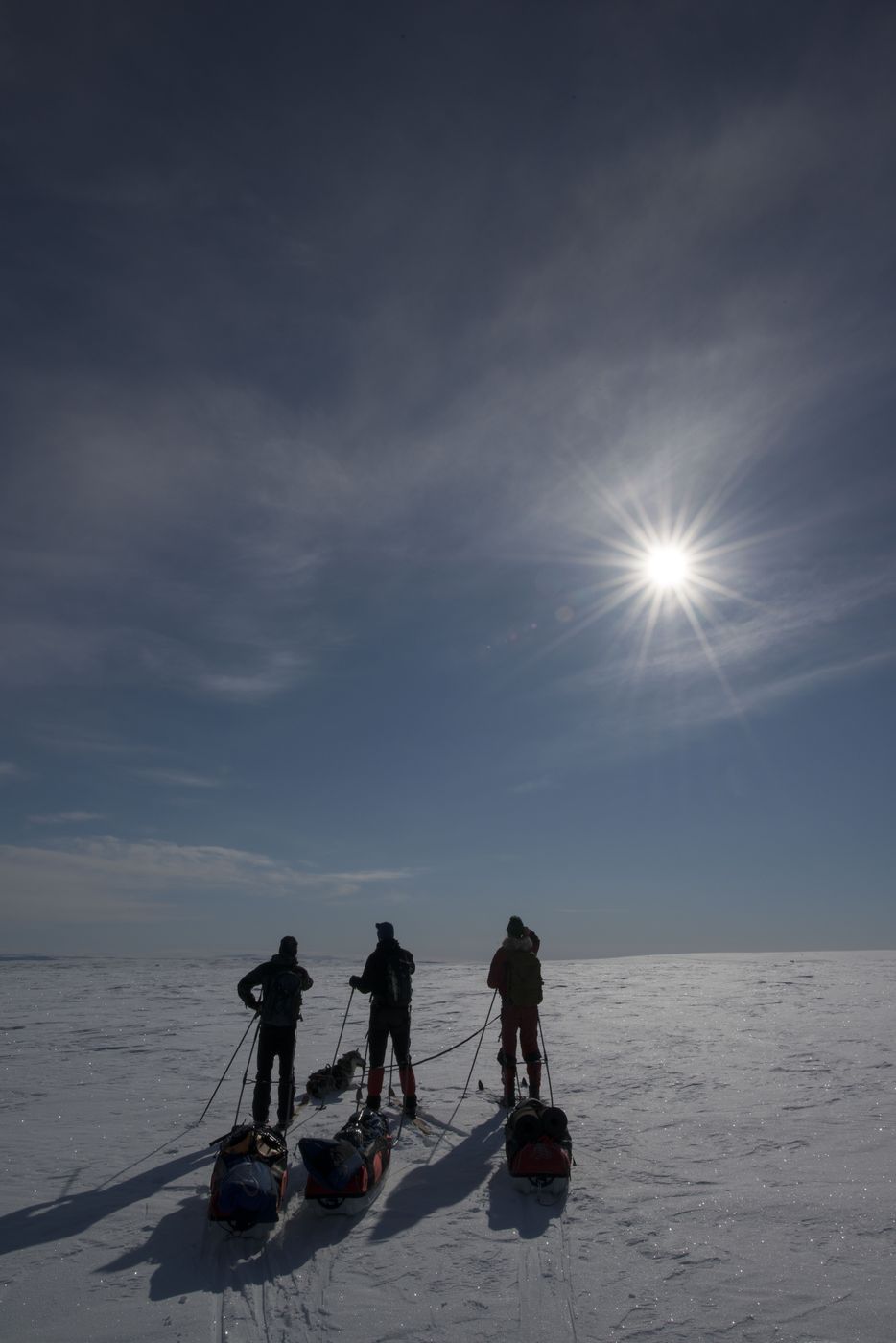 Ski expedition on the Finnmark plateau
