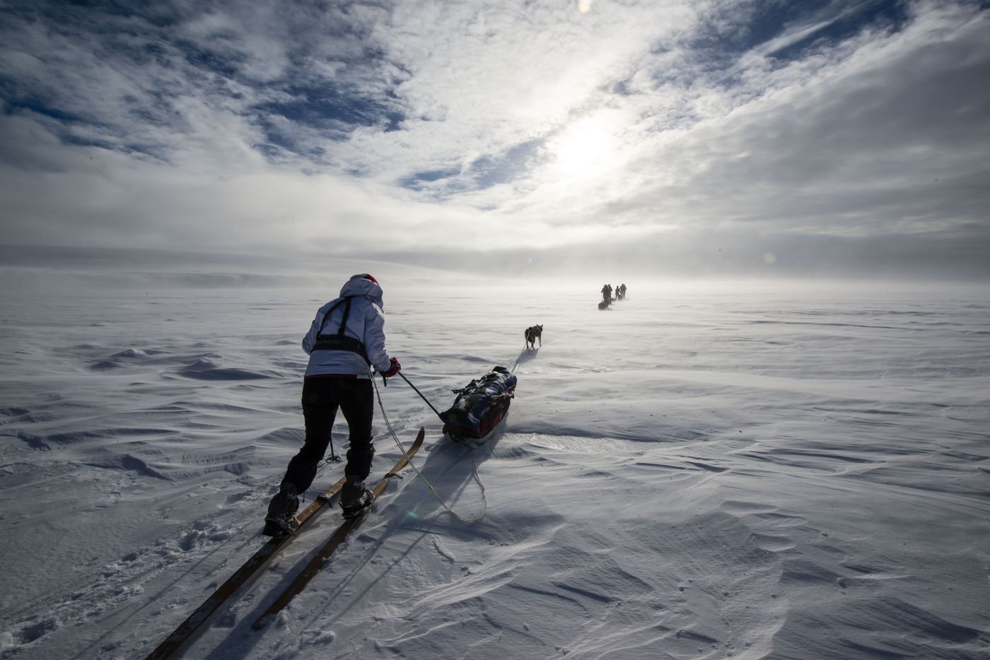 Ski expedition on the Finnmark plateau