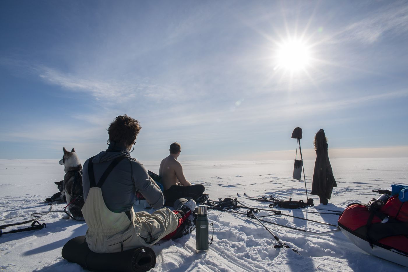 Ski expedition on the Finnmark plateau
