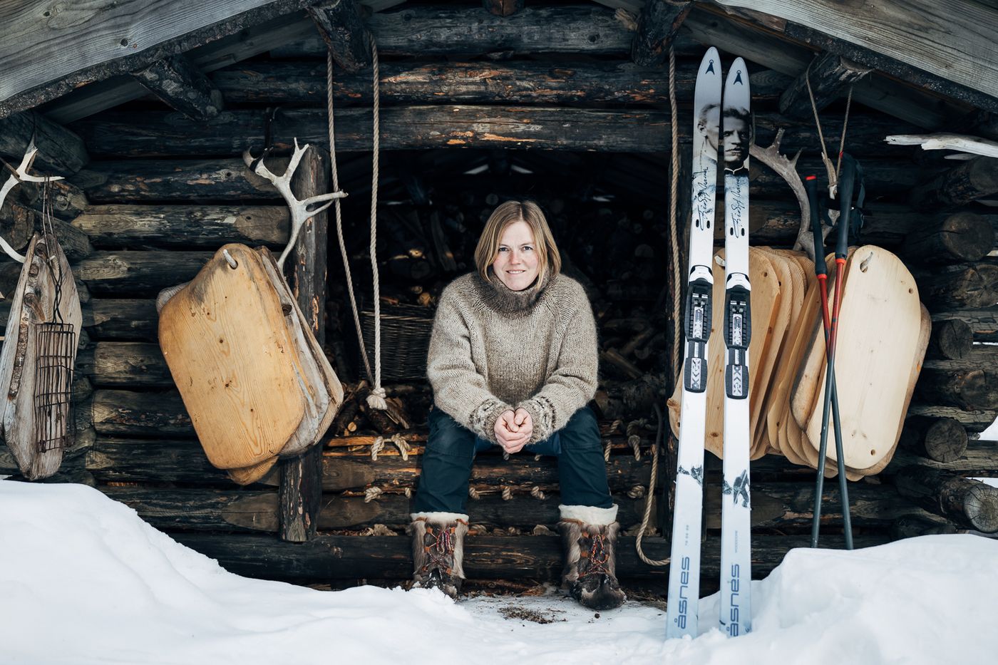 Ski expedition on the Finnmark plateau