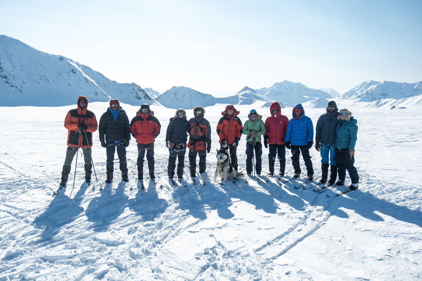 Good collection of big down jackets, which can fit over other layers
