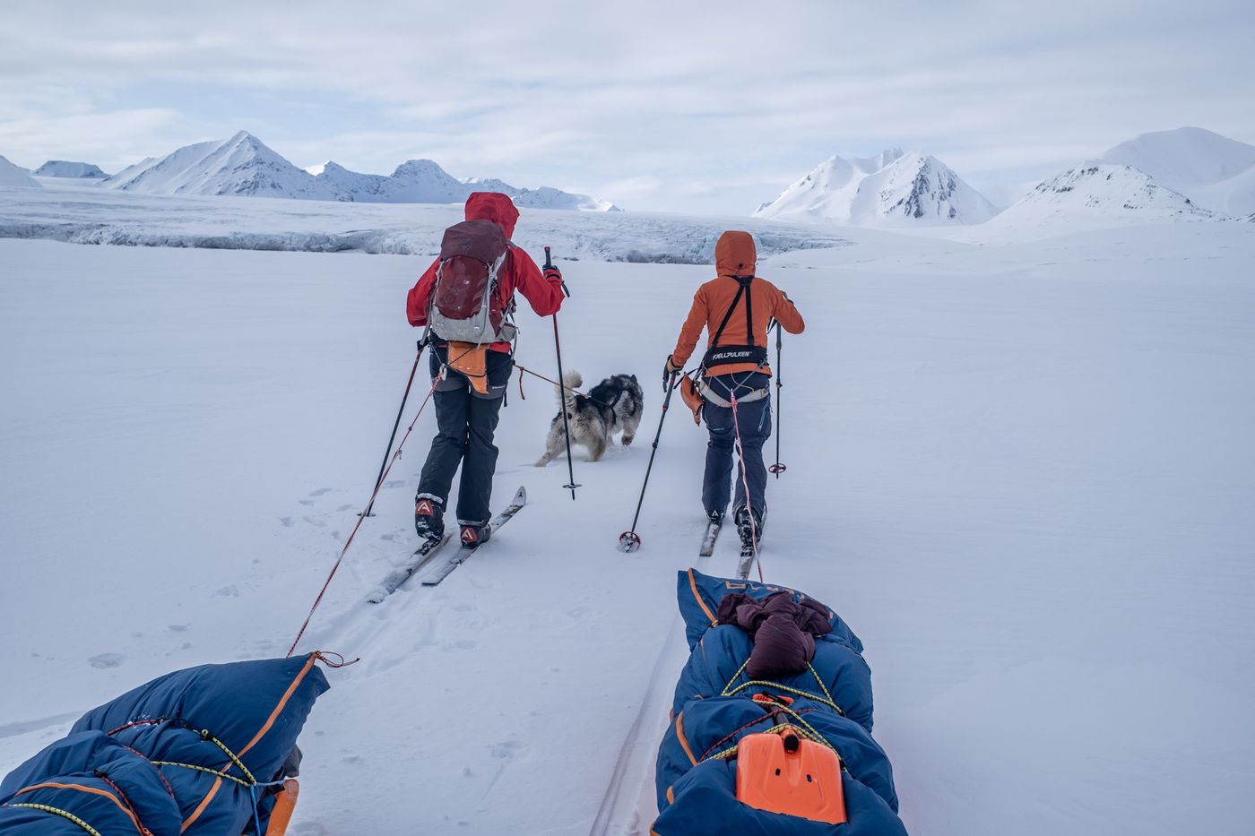 Heading up onto the glacier