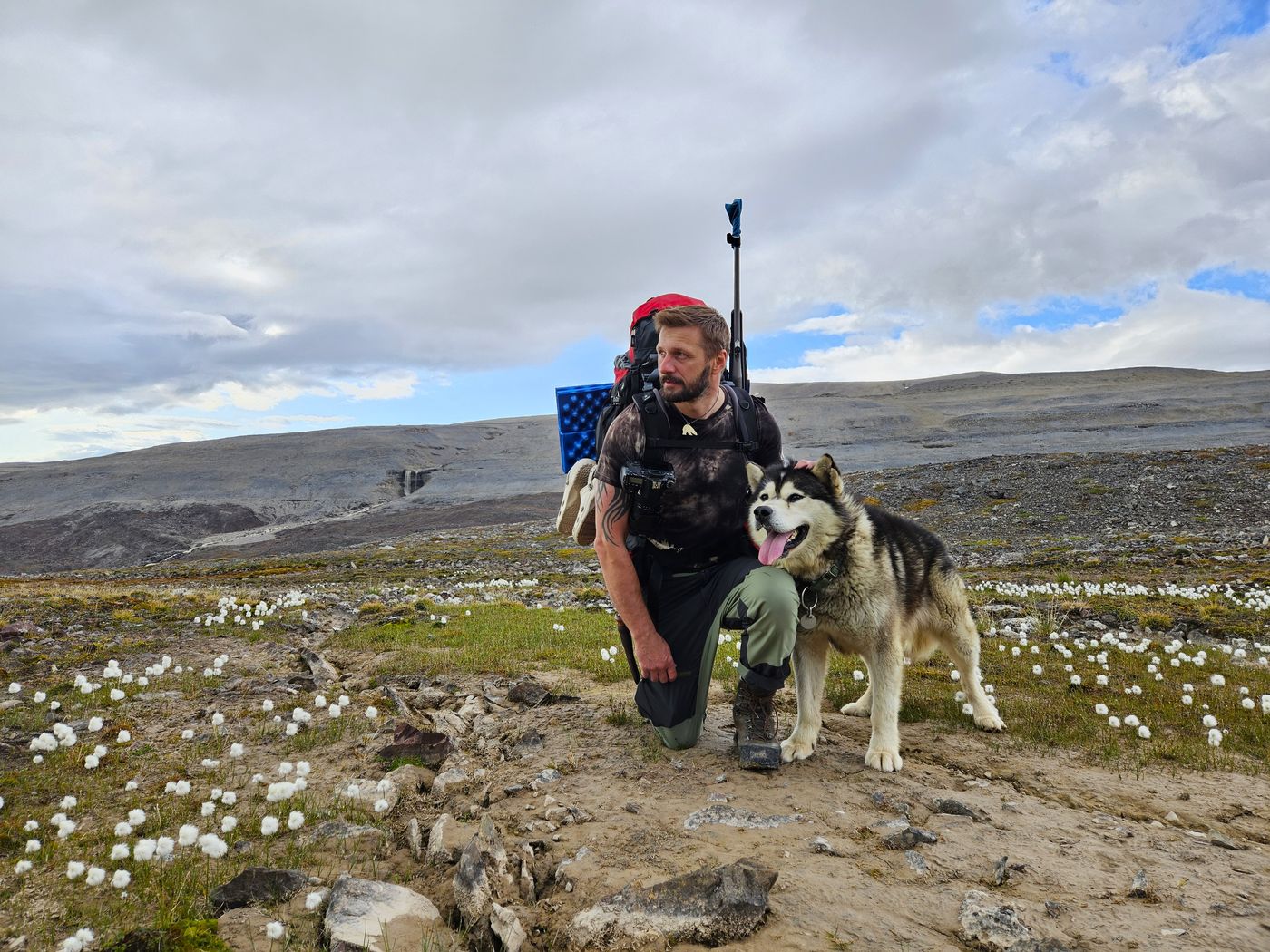 Dickson Land and our polar-bear-watch buddy