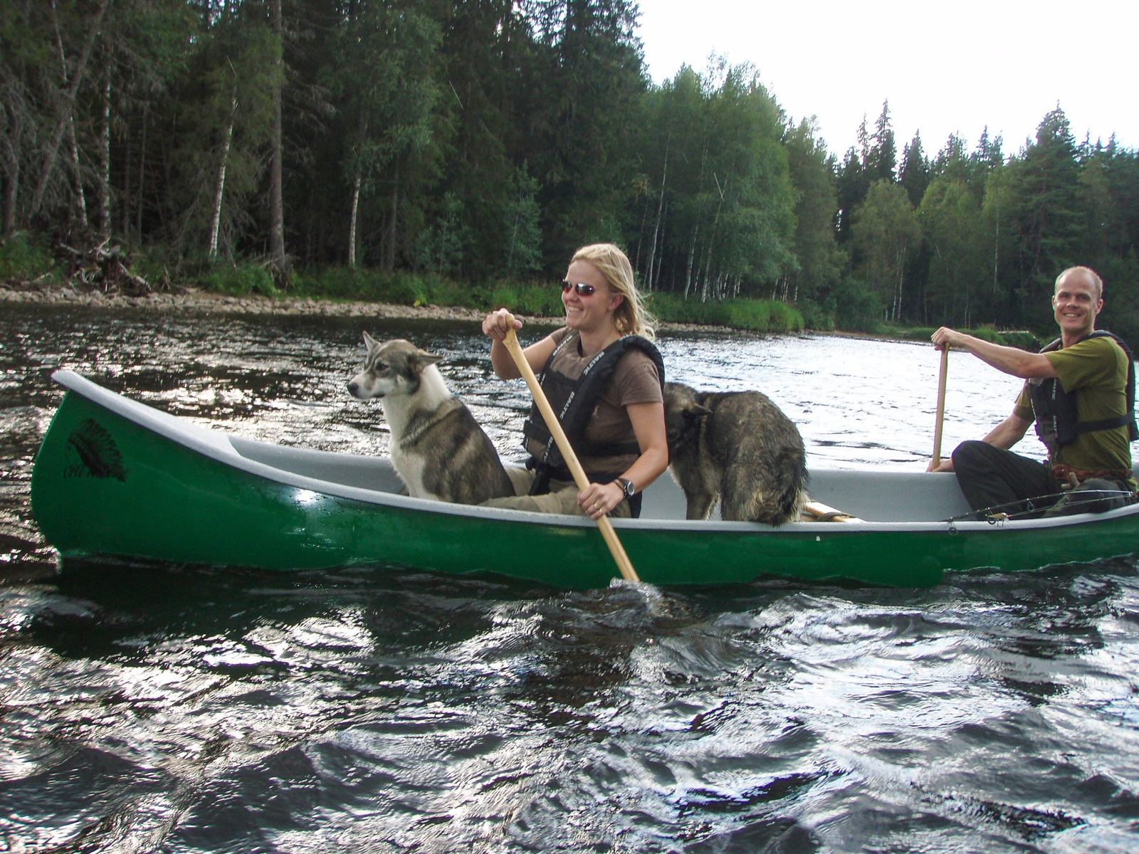 Easy paddling on the Kárášjohka