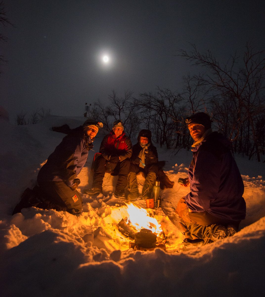 Warm circle, cold night