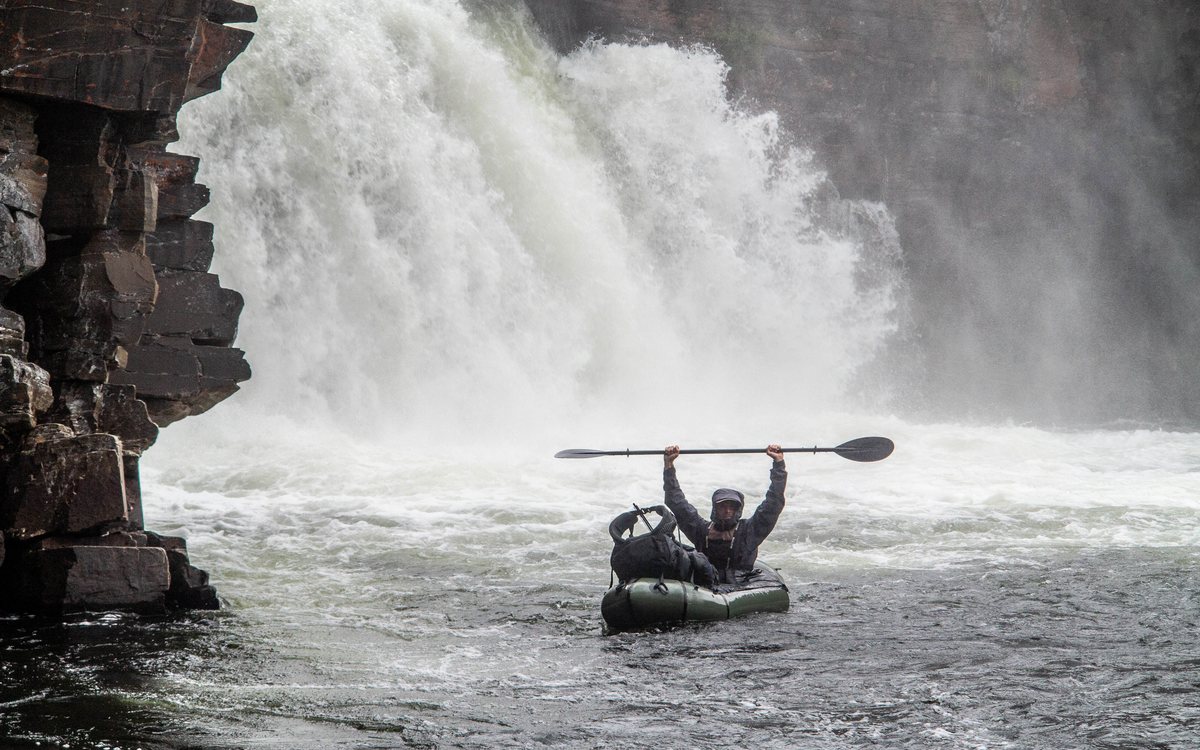 Packrafting in Stabbursdalen National Park — River and rucksack