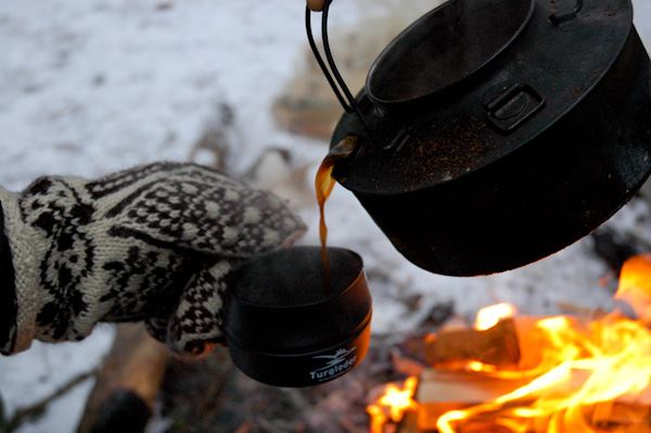 Coffee over the fire