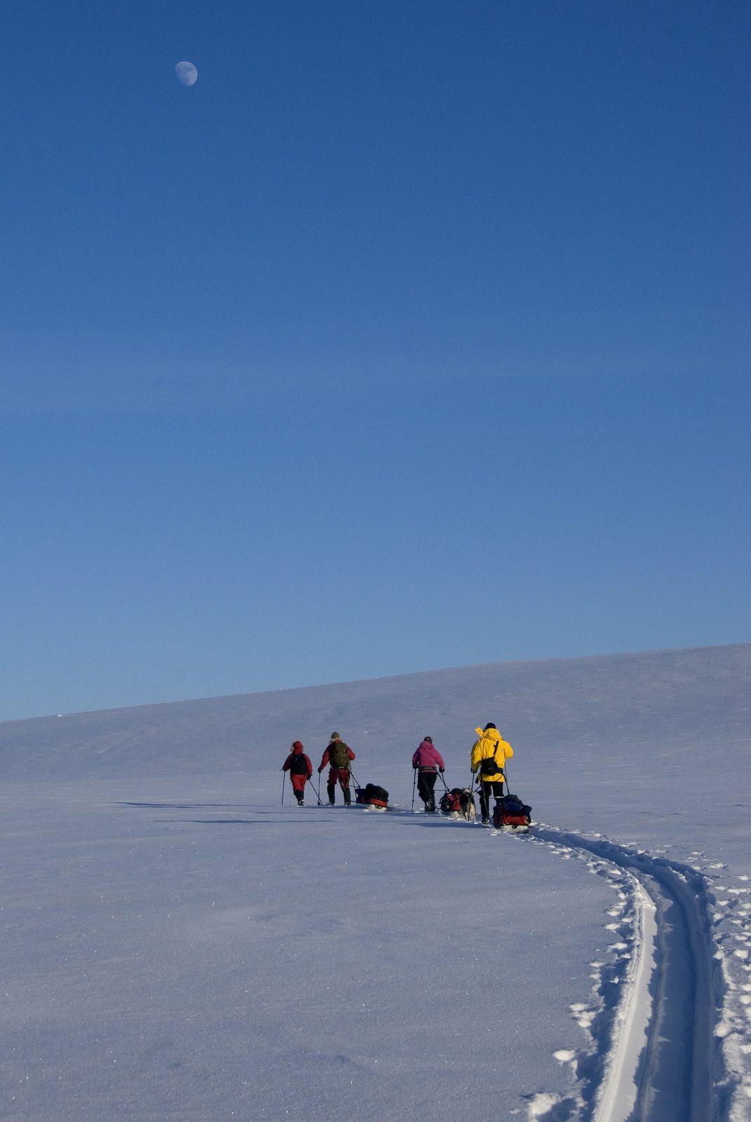 Up the slope